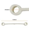 Tirante para Lavadora Brastemp 24" Cristal Branco - 326000516