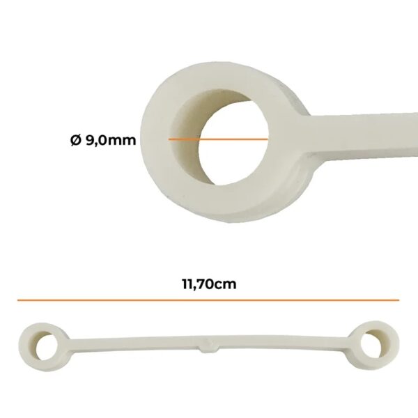 Tirante para Lavadora Brastemp 24" Cristal Branco - 326000516